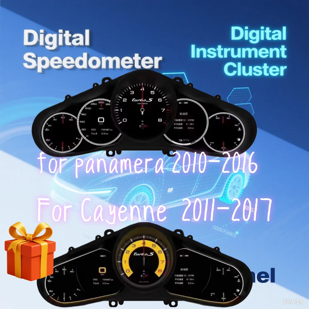 

LCD Car Digital Cluster Instrument CockPit For Porsche Cayenne Panamera Macan 982 718 911 2010-2017 Speedmeter Dashboard Meter