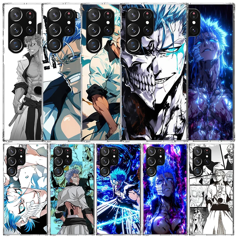 Grimmjow 6 Bleach Phone Case For Samsung Galaxy S24 S25 Edge S26 Ultra S22 S23 Plus S21 + S20 FE Soft TPU Back Cover Galaxy S22