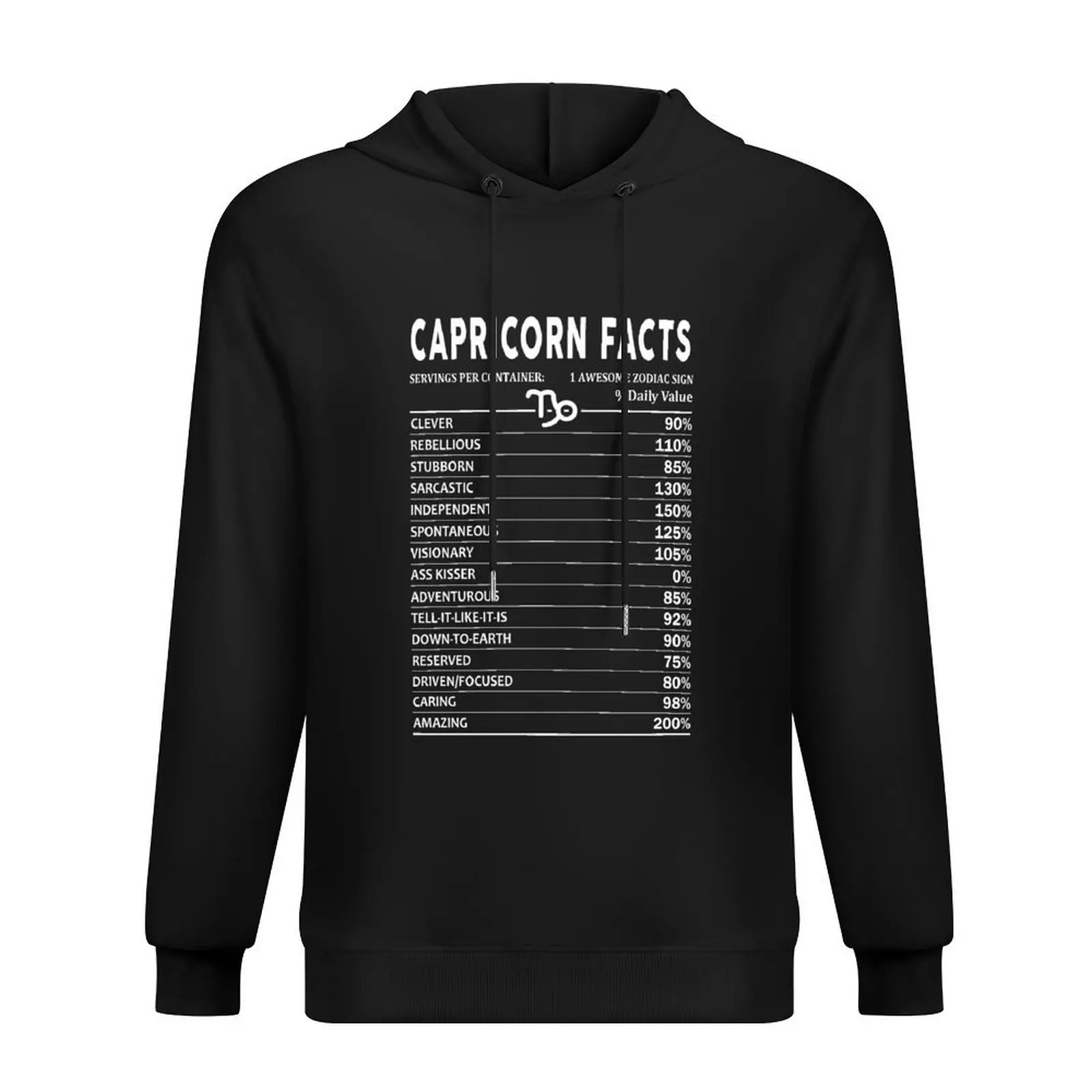 

Capricorn Facts Hoodie autumn clothes korean style clothes men's winter sweater mens clothes hoodie