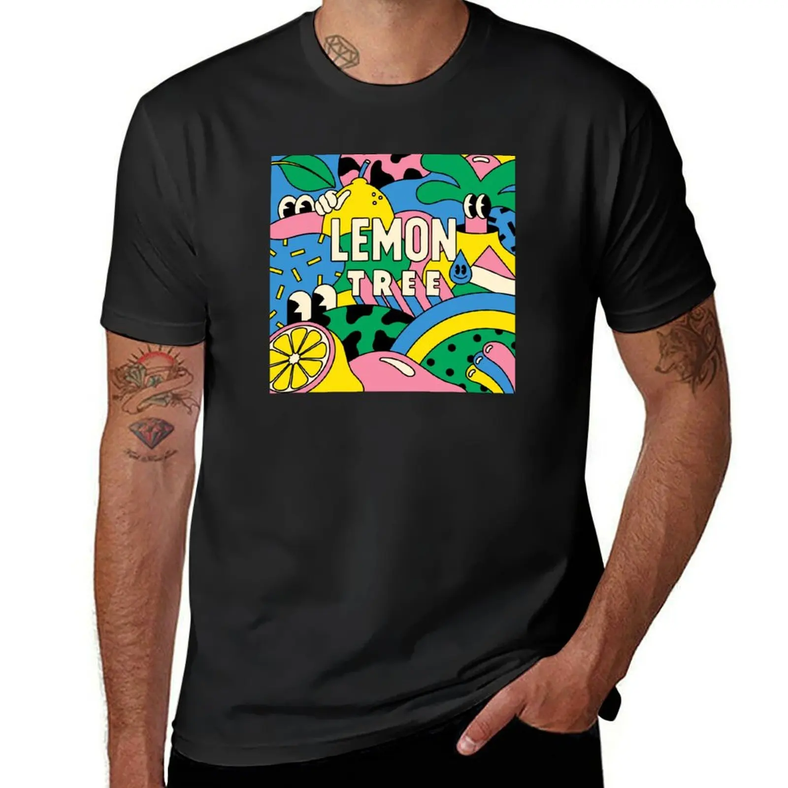 The Lemon Tree T-Shirt quick drying blacks tees big and tall t shirts for men