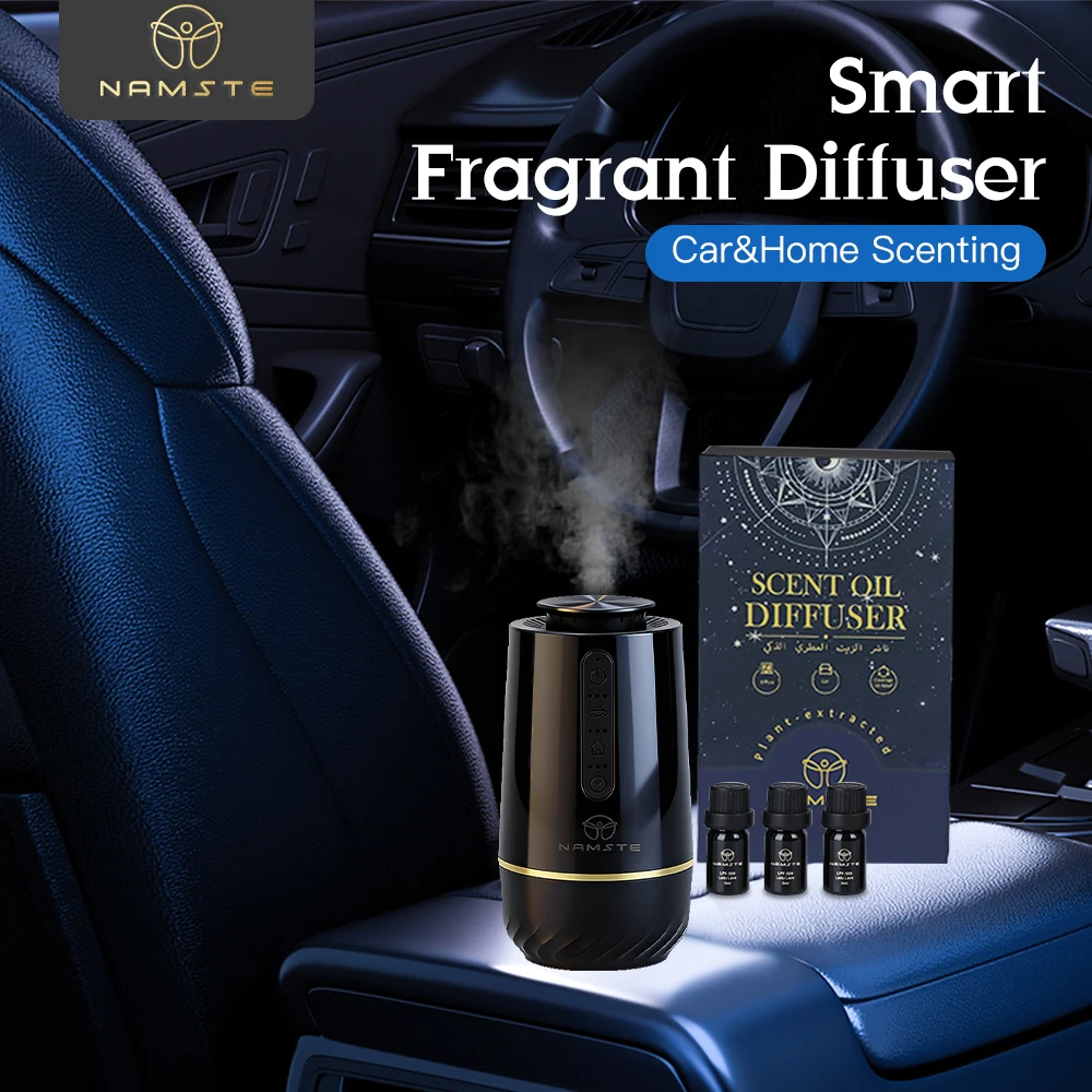 

NAMSTE 2025 USB Car Diffuser Set 50m³ Air Freshener Aromatherapy Flavoring Essential Oil Electric Aroma Diffuser For Car Home