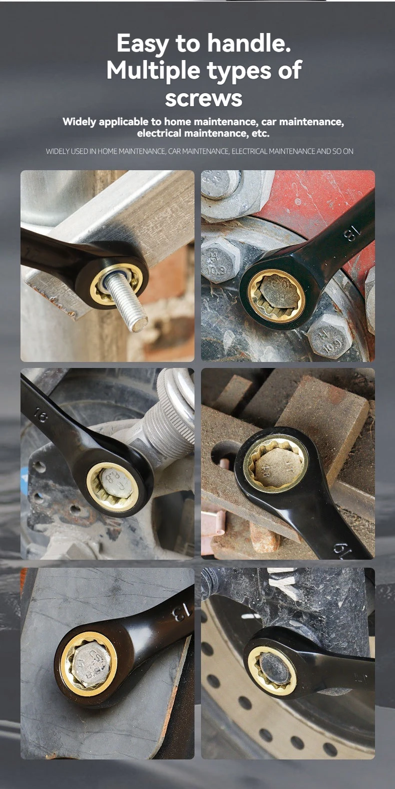 DGEV العالمي توركس وجع عزم دوران قابل للتعديل 8-19 مللي متر اسئلة المفك للدراجات النارية أدوات إصلاح السيارات أداة ميكانيكية #5