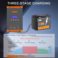 PowMr 60A MPPT Solar Charger Controller 12V/24V/36V/48V LCD Dispaly Max Solar Panel PV 160V Support Parallel Max 12 Units Fit for Home RV Boat Camp 2