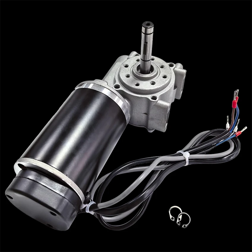 DC 24V 60W 100W Intelligent Encoder Motor High Torque Worm Gear Motor Electric Door Motor for Hotel Automatic Door ﻿ 250rpm IP44