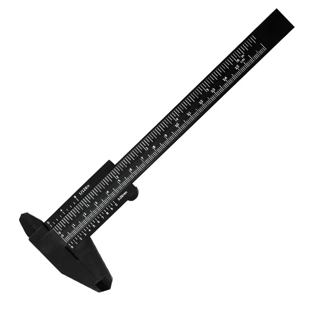 0-150mm Vernier Calipers Double Rule Scale Plastic Vernier Caliper Mini Measuring Ruler Tool For Jewelry Measurement