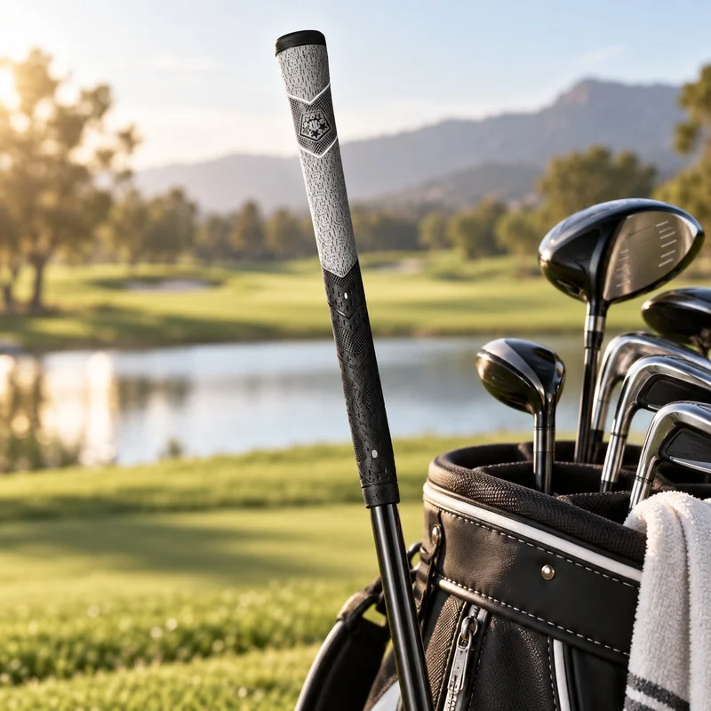 1 Pcs Cushioned Rubber Golf Grip, Anti-Slip Replacement Handle for Iron and Wood Clubs, Comfortable Golf Club Grip for Practice