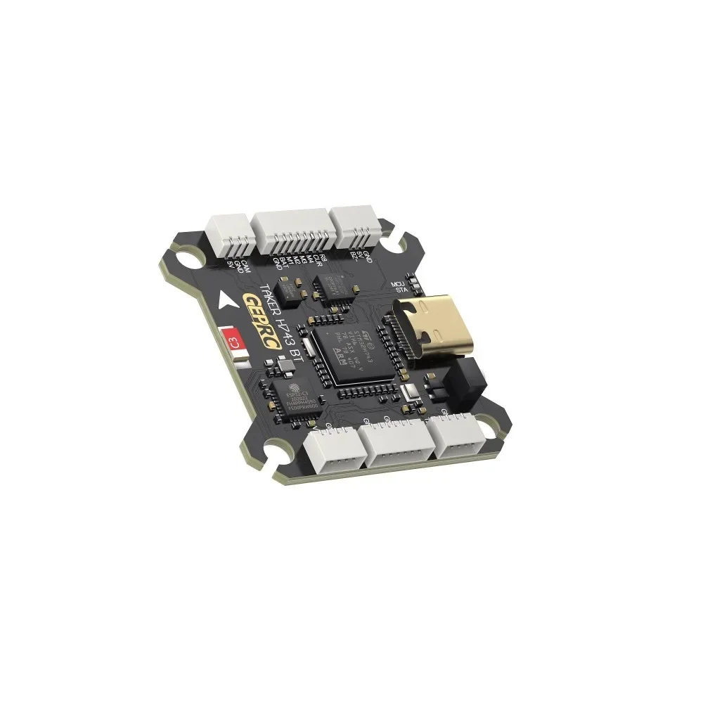 TopessGEPRC TAKER H743 BT 32Bit 65A 4IN1 ESC Stack Dual Gyro Barometer Flight Data Analyze Record For MOZ7 V2 Racing Drone