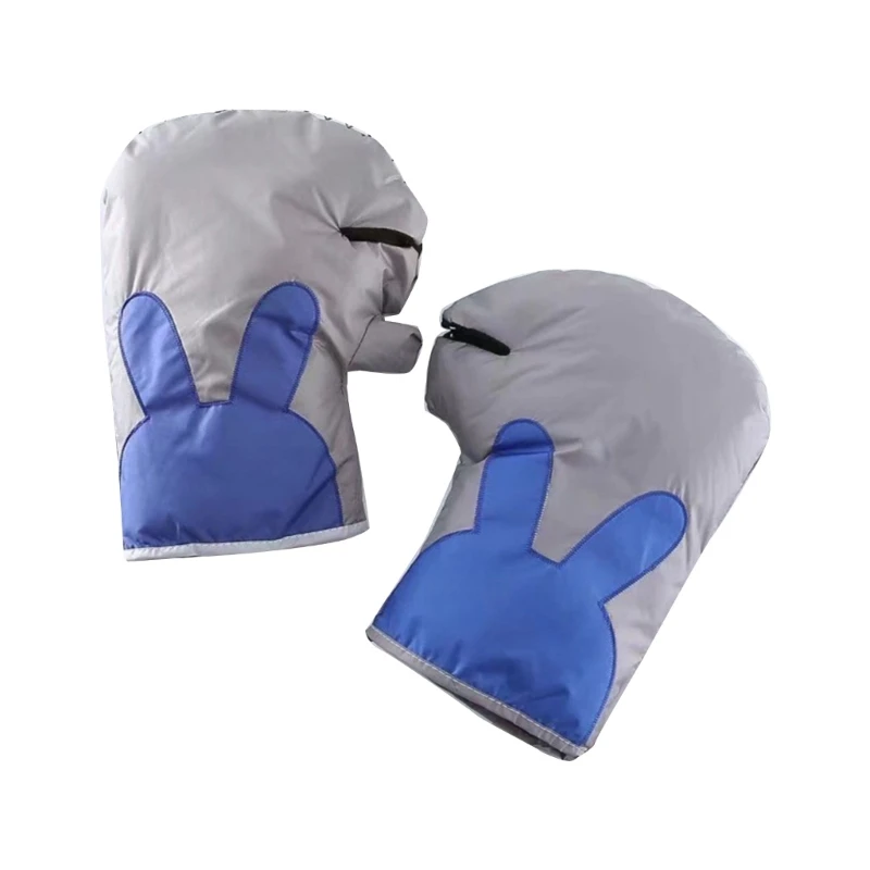 Manoplas coche para niños, guantes cálidos para ciclismo, calentadores manos suaves para exteriores D5QA