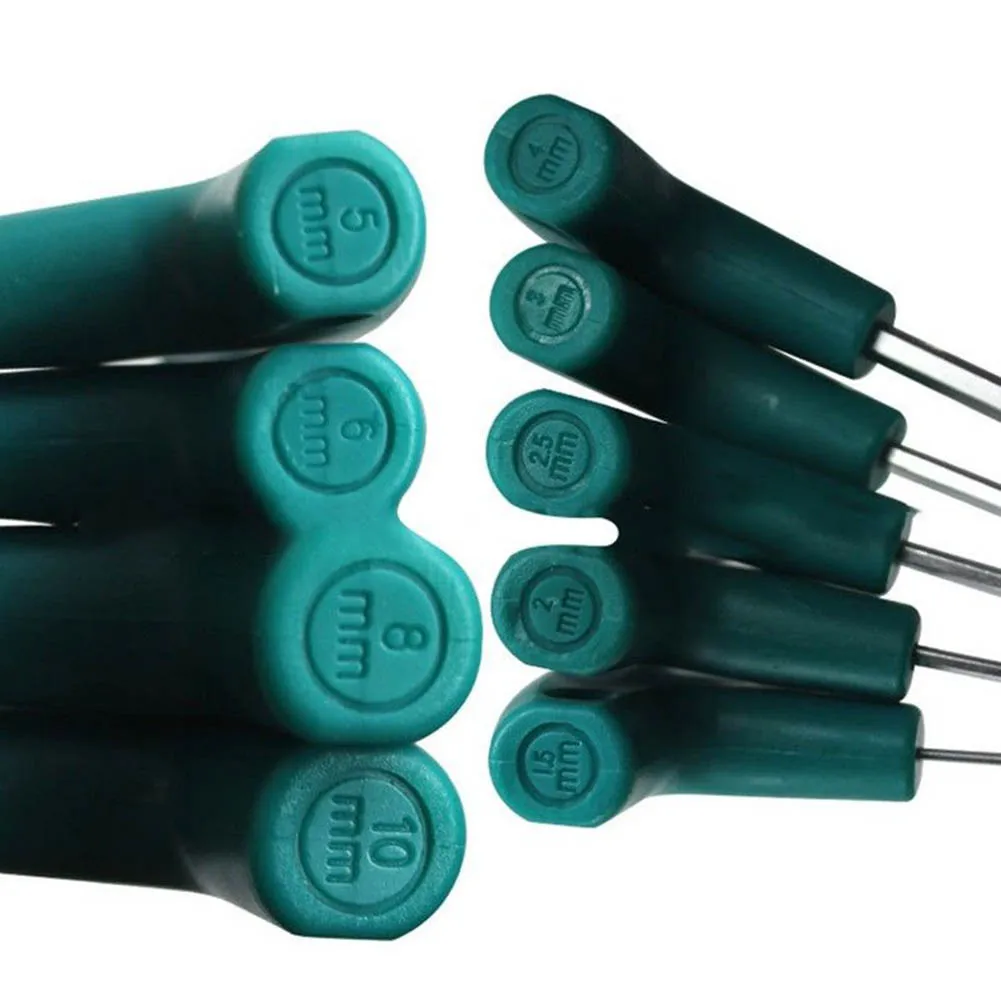 T-Type Hex Key Allen Wrench Set 1.5-6mm Hexagonal Wrench with Rubber Handle for Bicycle Motorcycle Car Repairing Wrench Tools