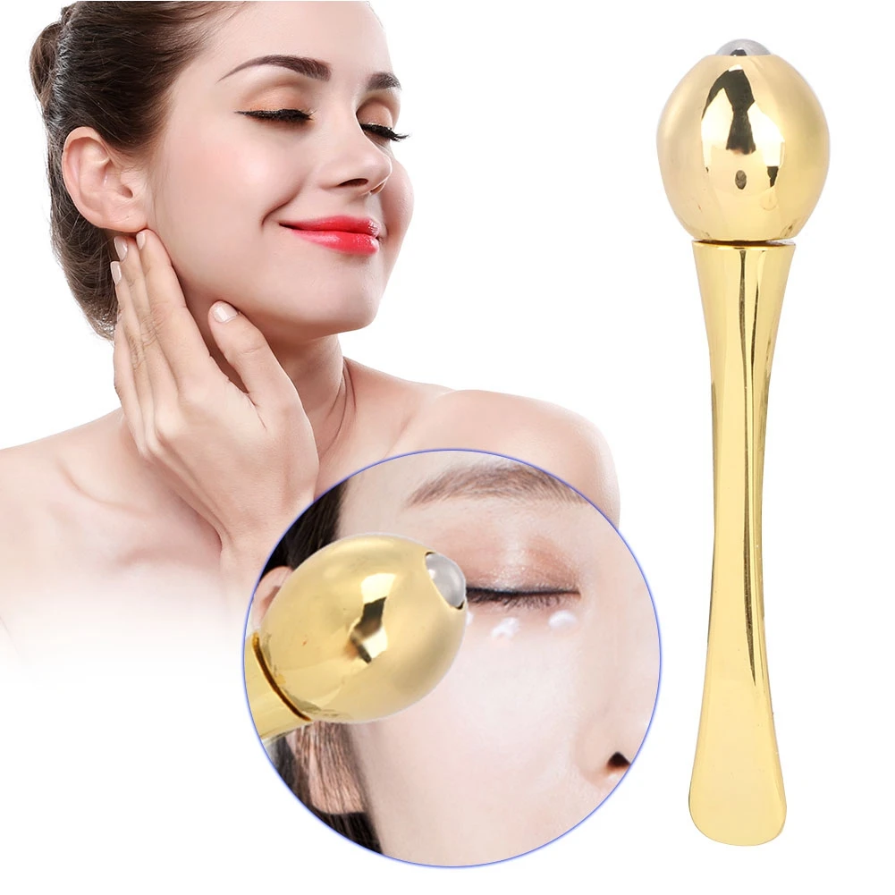 Mini Eyes Massager Bar in lega di zinco maschera per il viso cucchiaio antirughe occhi sollievo dalla fatica bastone da massaggio applicatore portatile per crema per gli occhi