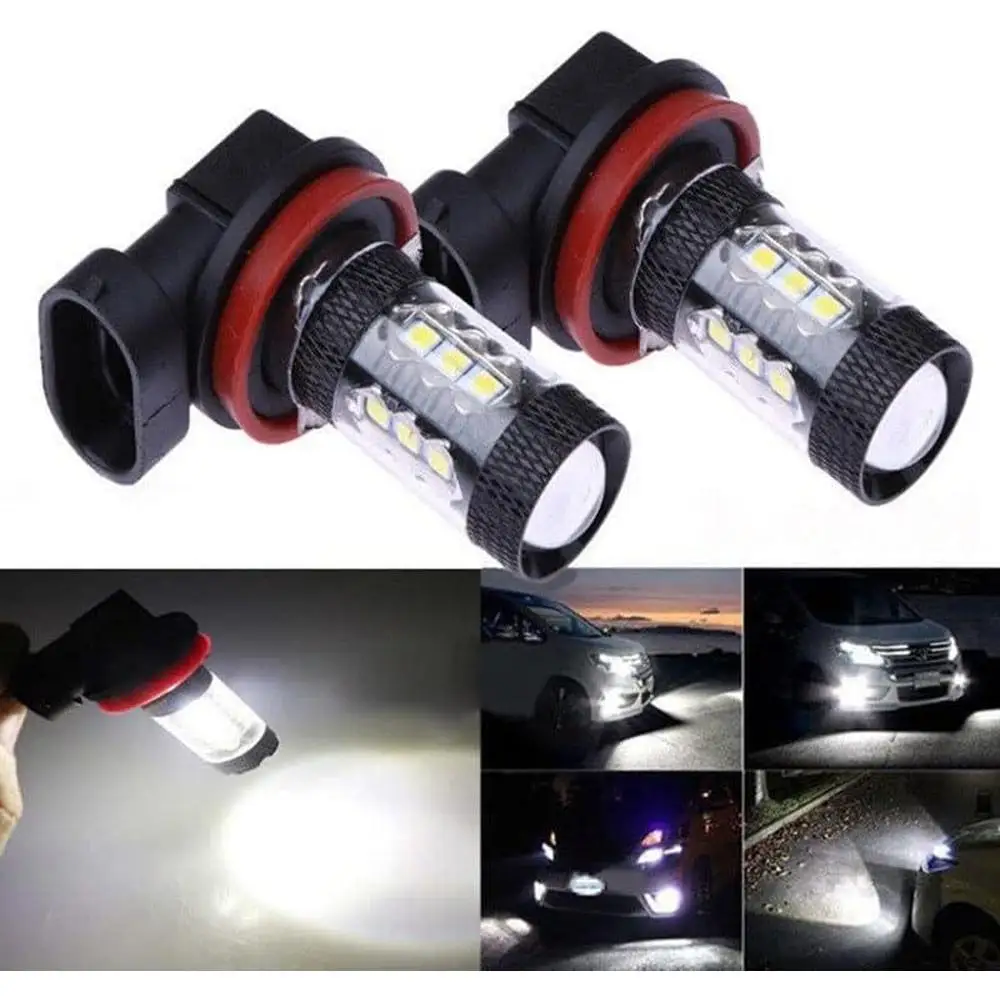 

9-24V 80W H8 H11 3030 LED Fog Light For H8 and H11 socket types White Light Car Daytime Running Light Accessories