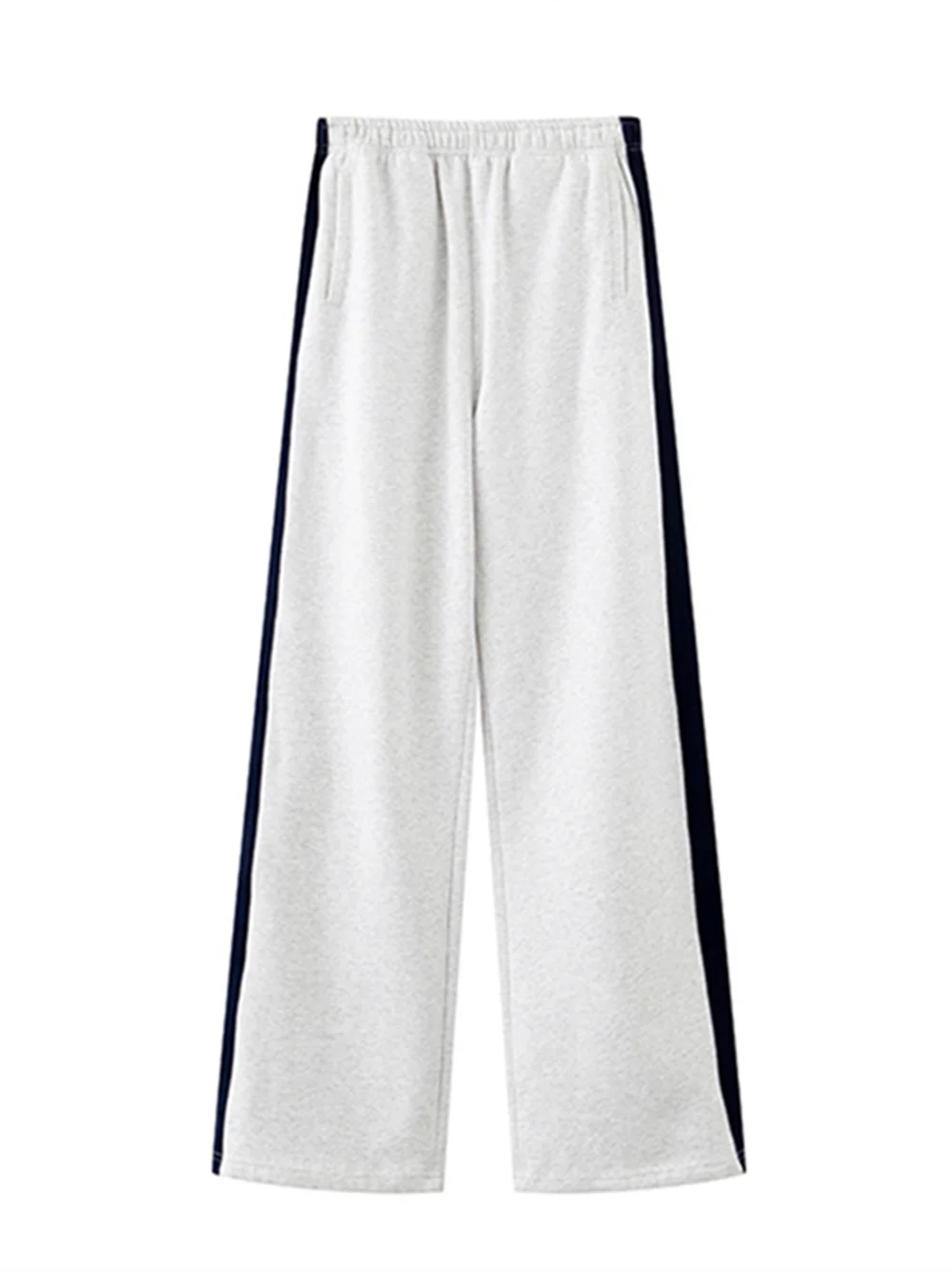 

PUWD Women Striped Trouser 2023 Ladies Casual Vertical Stripes On The Side Comfortable Slim Knitted Pants For Women's Pants