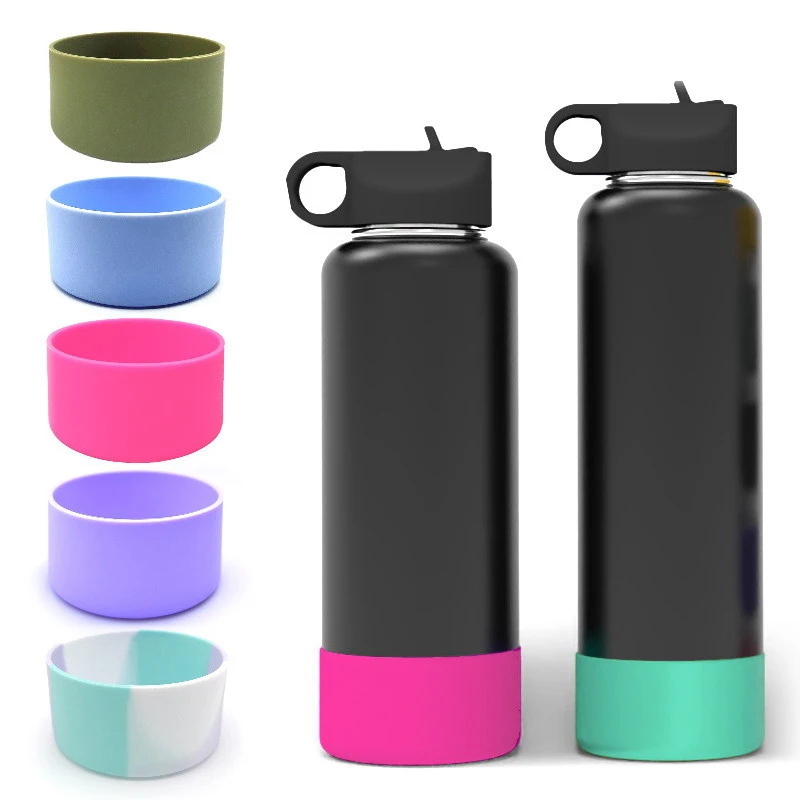 

Cup Cover Sports Water Bottle Cup Cover Space Bottle Silicone Cover Bottom Mat Coaster Universal 12 To 40oz Outdoor Tableware