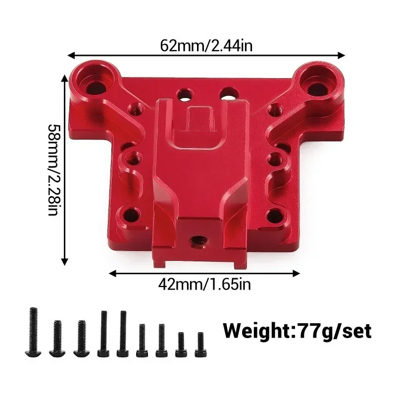 7075 Aluminum Alloy Rear Brace & Wing Bracket for ARRMA 1/8 Kraton Notorious 6S BLX Metal Center Brace Mount+Wing Mount Bracket