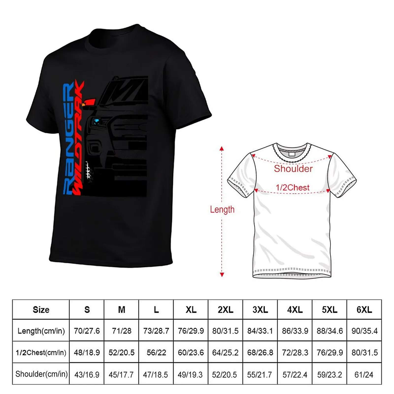 Ranger 4x4 Wildtrak T-Shirt graphic t shirt vintage graphic shirts heavy weight t shirts for men