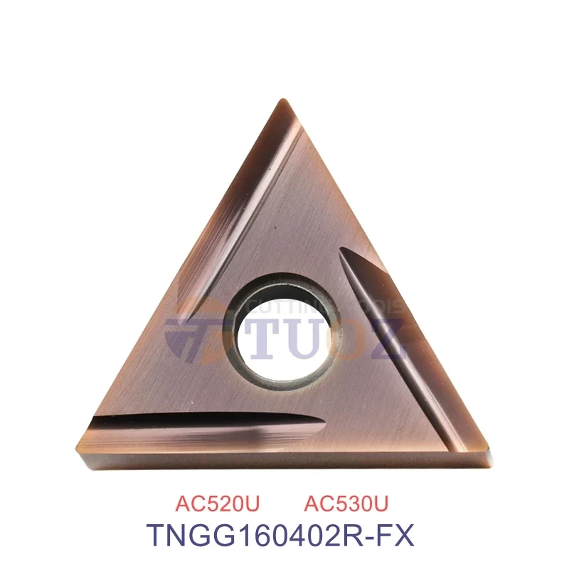 100% Original TNGG160402R-FX AC520U AC530U External Turning Tools Carbide Insert 160402 R R-FX R0.2 CNC Lathe Cutter TNGG