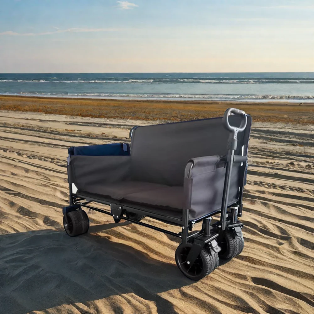 

China Supplier Foldable Wagon Cart 4 Wheel Camping Assceories Trolley Wagon For 1 Year Guarantee
