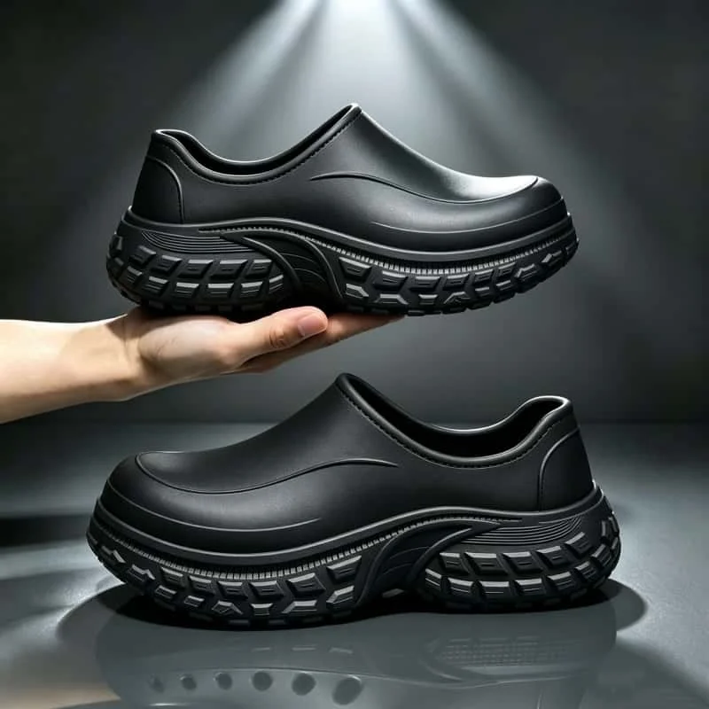 Eva Chef Shoes for Men and Women, Thick-Soled, Soft-Soled, One-Piece, Waterproof, Oil-Proof, Non-Slip, Slip-On Kitchen Work Shoes
