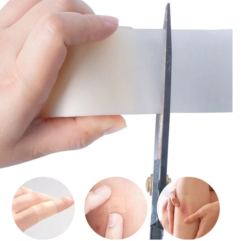 1 Roll Scar Cover Tape Waterproof Self-Adhesive Hydrocolloid Band Aid Dressings For Effective Wound Care Extra Thin Soft