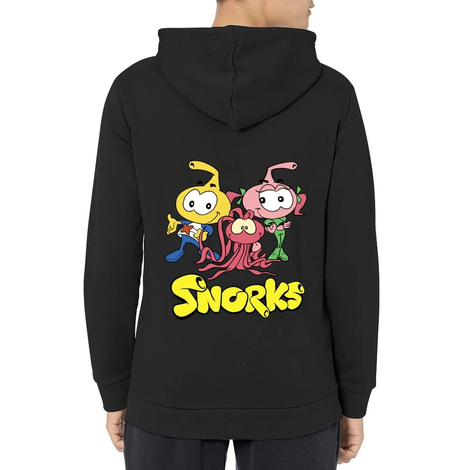 معطف رجالي بغطاء للرأس من Snorks ملابس رجالية على الطراز الكوري ملابس جمالية جديدة في هوديس وقميص من النوع الثقيل