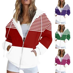 Striped Casual Black Gray Blue Zipper Hoodie Hip Hop Street Wear Sweatshirts Skateboard Men/Woman Pullover Hoodies Male Hoodie