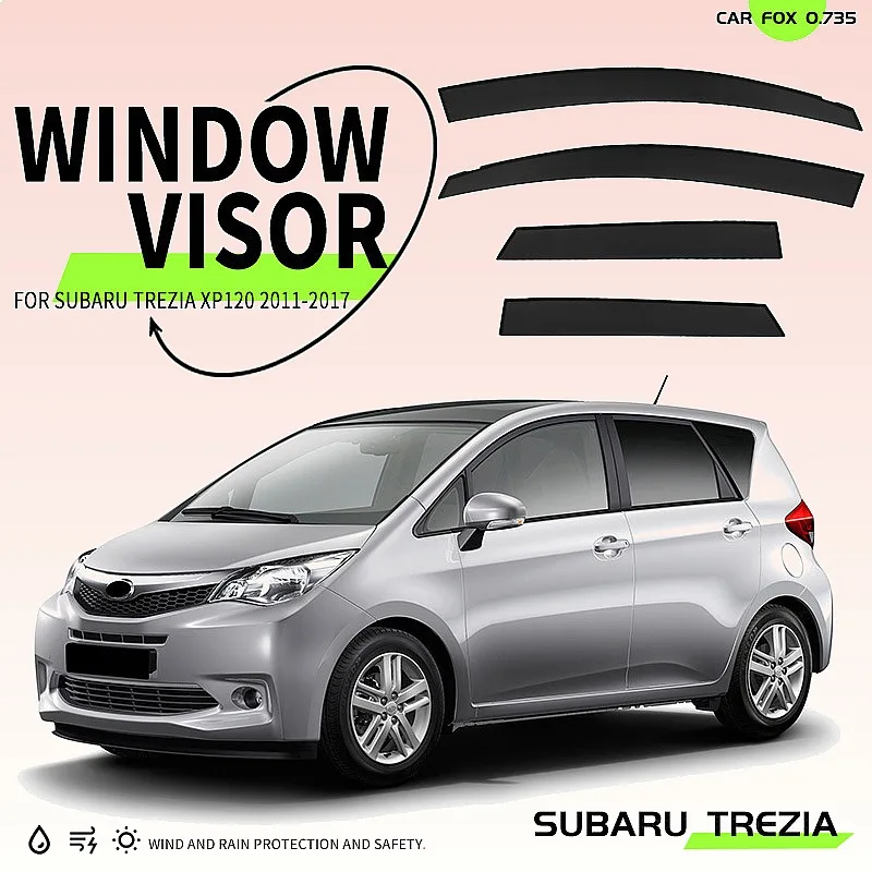 

For Subaru Trezia 2011-2017 Car Window Visor Rain Sun Shade Side Window Deflector Auto Accessories