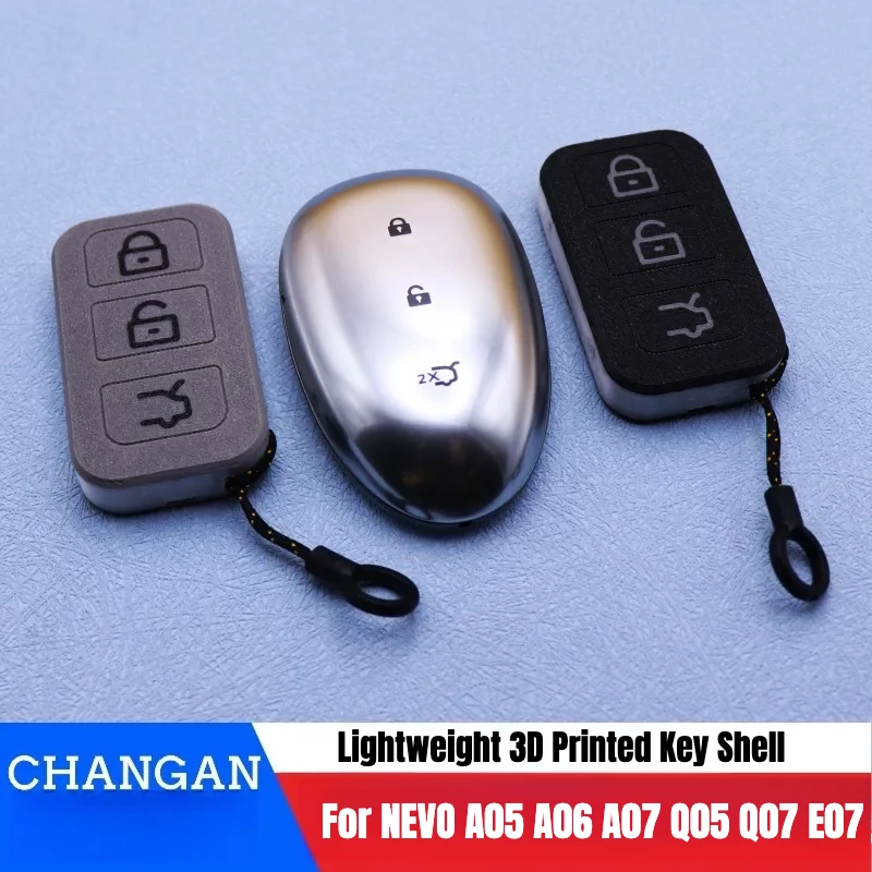 Car Key Case Lightweight 3D Printed Replacement Shell for Changan NEVO A05 A06 A07 Q05 Q07 E07 Modification Interior Accessories