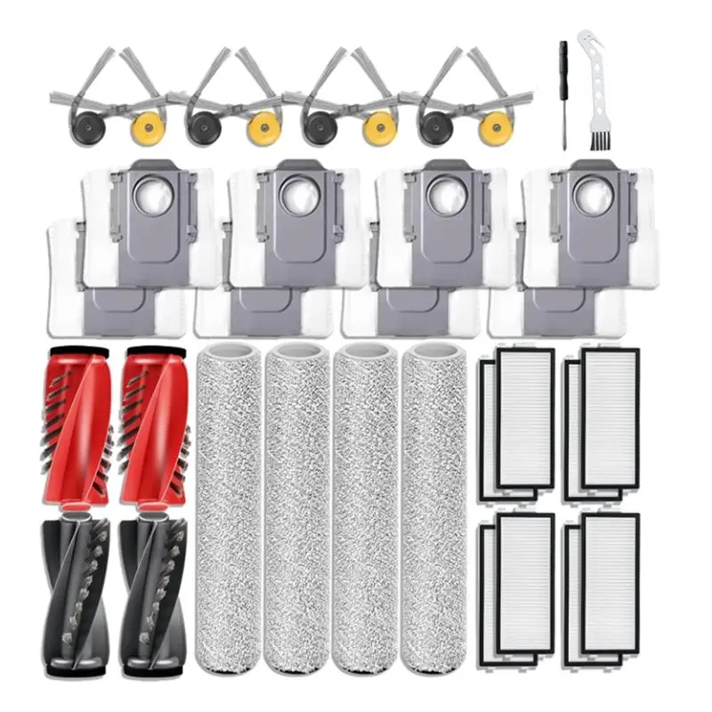 filtro-hepa-a66t-spazzola-principale-spazzola-laterale-panno-per-mocio-sacchetto-raccoglipolvere-34-pezzi-per-accessori-robot-aspirapolvere-roborock-qrevo-curv-2-flow