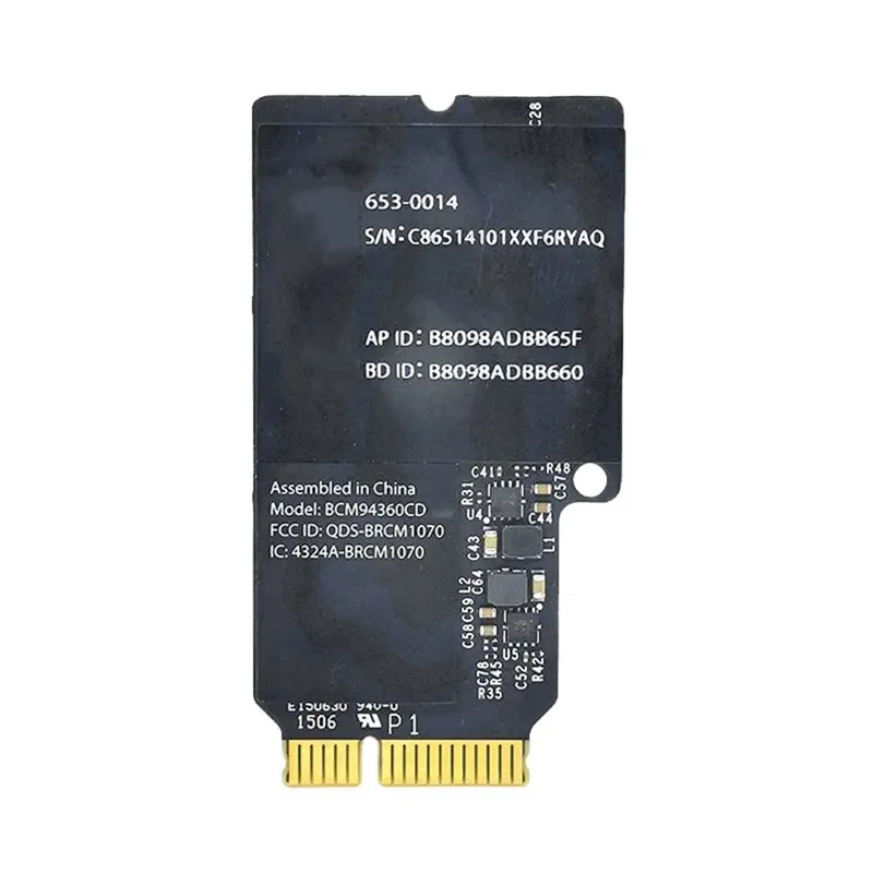 

AT82-BCM94360CD Wifi Network Card 2.4G/5G Dual-Band 1750Mbps BT4.0 For 2013-2014 Imac A1418/A1419 For Hackintosh