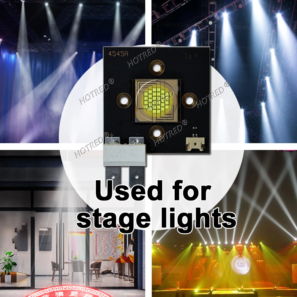 12V 14V 18V 21V 24V 30V 36V LED 100W 150W 300W High Power Stage Light Cold White High Luminous For Moving Head DJ Lamp Projector