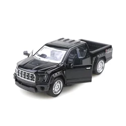 (Bagged) 1/36 scale replica F150 off-road pickup truck, die-cast metal, boy's toy, pullback function, best gift and present.