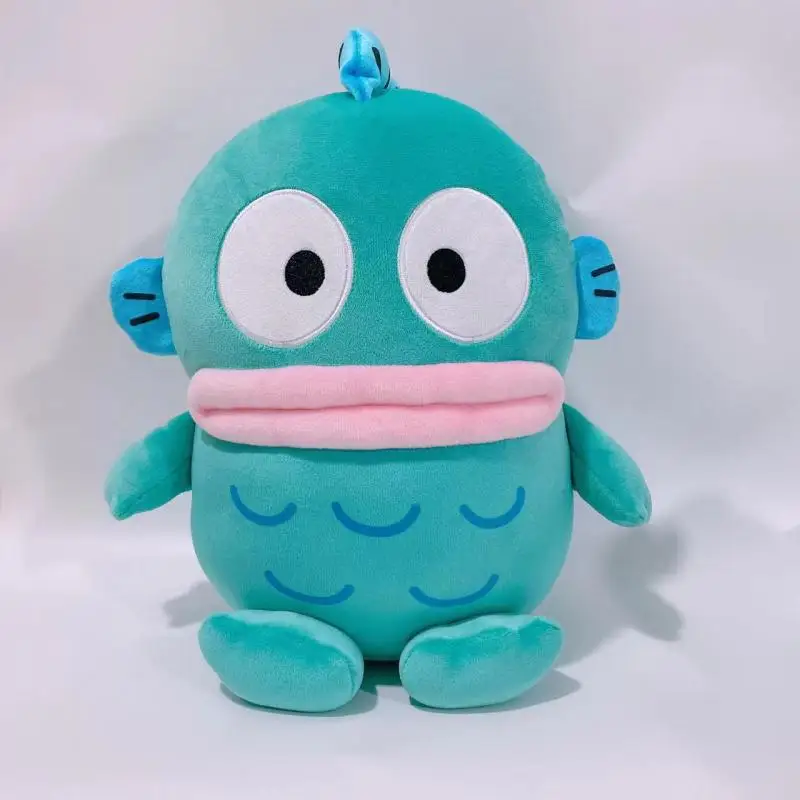 Original Hangyodon Series Octopus Sanrio Doll Pendant Plush Cute Bag Charm Hair Band Brooch Cartoon Kawaii Anime Toys Girl Gift