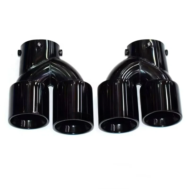Performance Dual Titanium Alloy Black Exhaust Tips for BMW G20 G21 M340i M240i G22 M440i G42