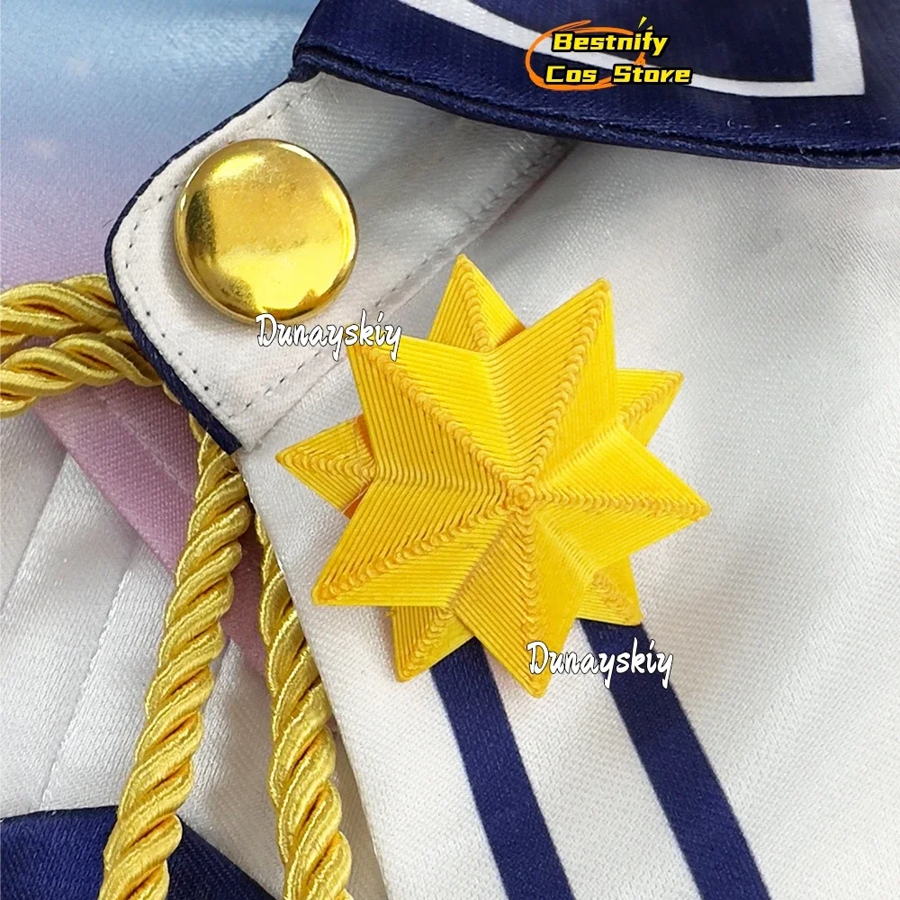 CosplayVtuber Higashi Hoshimati Suisei Cosplay Costume Anime VTuber Costume Wig Team Girl Women Dress Role-play Princess Lolita