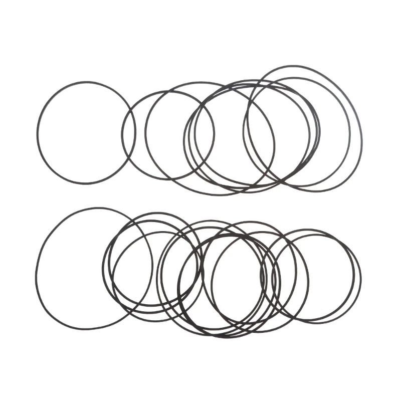 F3MA 20팩 범용 70-100mm 믹스 카세트 테이프 기계 벨트 레코더 워크맨 DVD 드라이브 용 새로운 모듬 일반 벨트