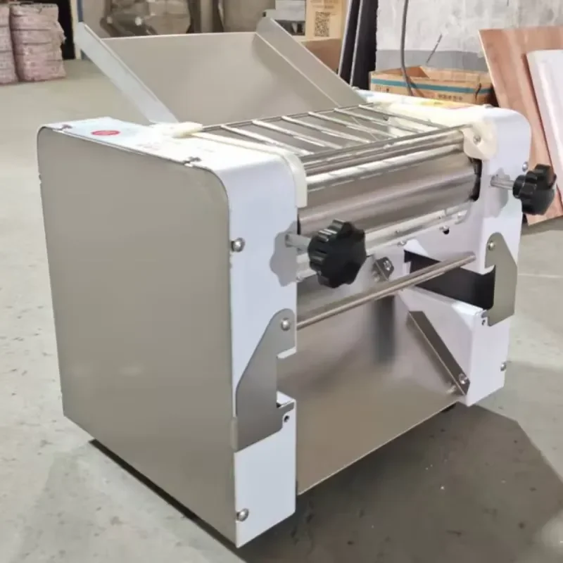 Commercial electric automatic noodle machine with food-grade stainless steel and 220V motor