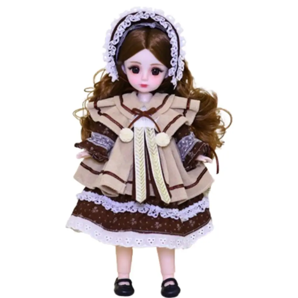 

1/6 SD 30cm with Clothes Attractive Eyes Long Hair Princess Dress Up Anime Elegant Princess Makeup Ball Joint Girl Gift