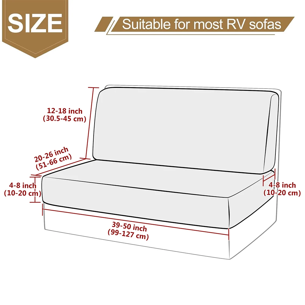 2pcs Elastic Suspension Chair Covers Sollid Cover Sofa Cover Outdoor Swing Seat Cushion Case Machine Washable RV Denitte Cover