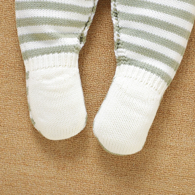 الرضع القدمين حللا موضة المشارب متماسكة الوليد الرضع بنين بنات السروال القصير الملابس قطعة واحدة طفل أبلى بلايسوت 0-18 متر #6