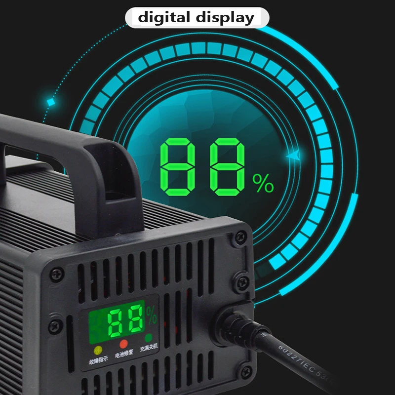 72V 20S 84V Smart Lifepo4 Battery Charger 110V-220V 5A 8A 10A 12A 15A 20A High Power Charger For Lithium iron Phosphate Battery