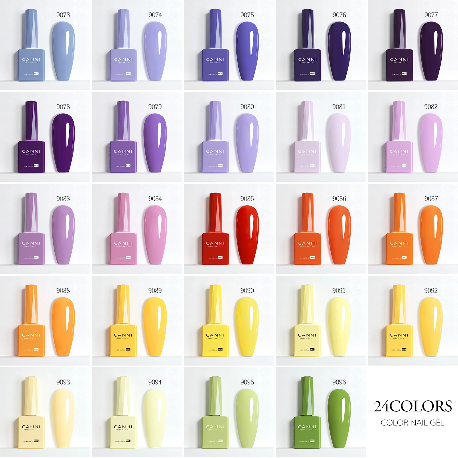 CANNI HEMA FREE Gel-Nagellack, kein TPO, durchscheinendes Gelee-Gel, glatte Konsistenz, Soak Off UVLED, semi-permanenter Gel-Rundpinsel, 9 ml – Detail 12