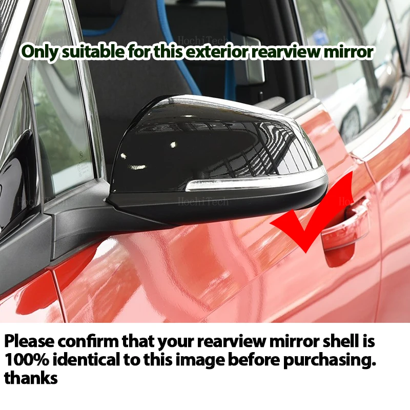 1 pair Carbon Fiber Style Black Side Mirror cover Caps for BMW Series 1 2 3 4 X M 220i 328i F20 F21 F22 F23 F30 F32 F33 F36 X1