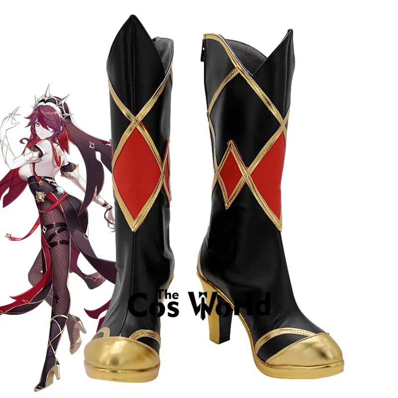 

Настраиваемые игровые косплей-туфли и ботинки на высоком каблуке Rosaria