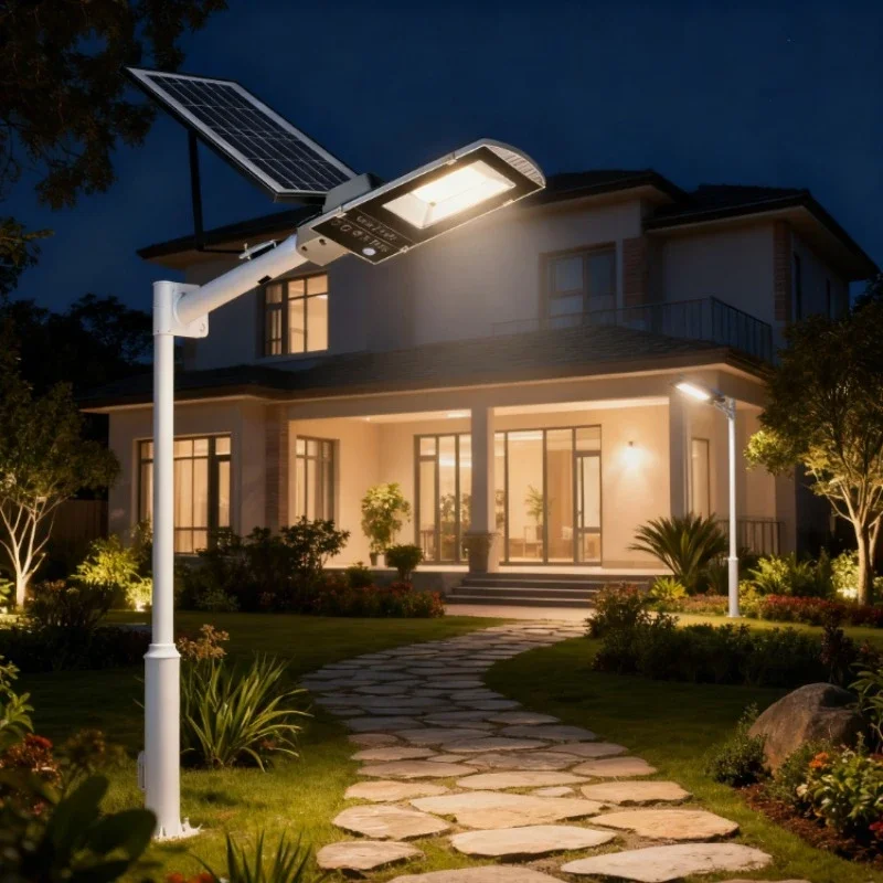 Solar Outdoor Courtyard Rural Home Waterproof Super Bright High Power Aluminum Shell Lighting Street Light