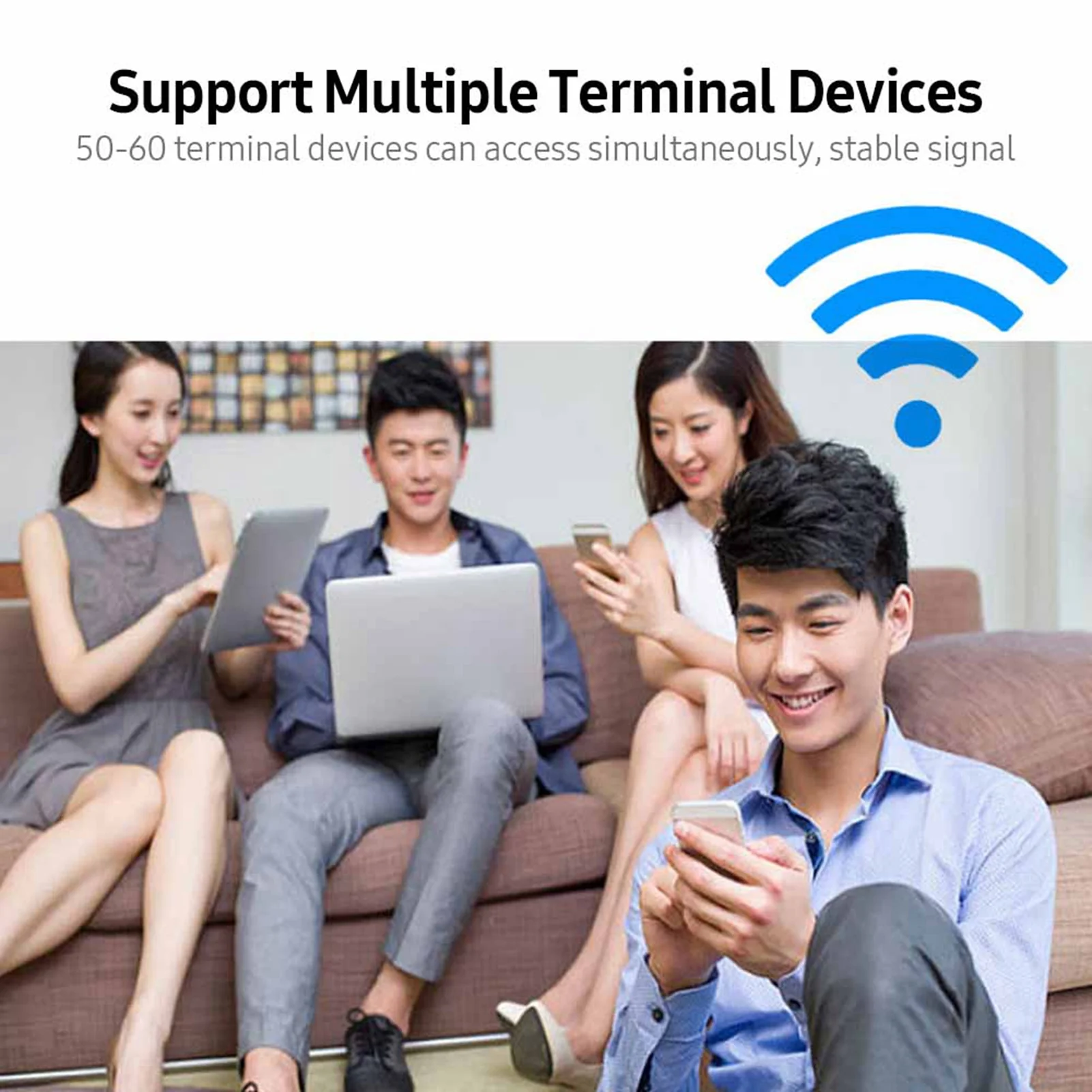 راوتر لاسلكي عالمي 86 نوع تشفير WPS 300Mbps LAN Network Switch المنزل الذكي من خلال جدار موزع إنترنت واي فاي للمكتب والمنزل