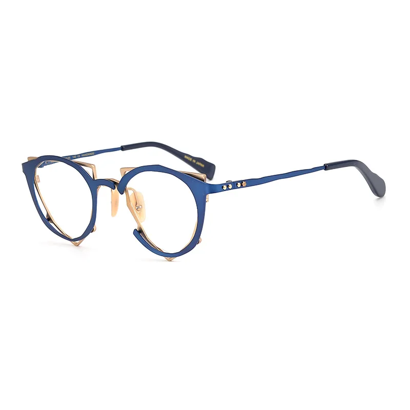 

Japanese designer, handmade irregular shape glasses frame, unique literary frame can be matched with myopia