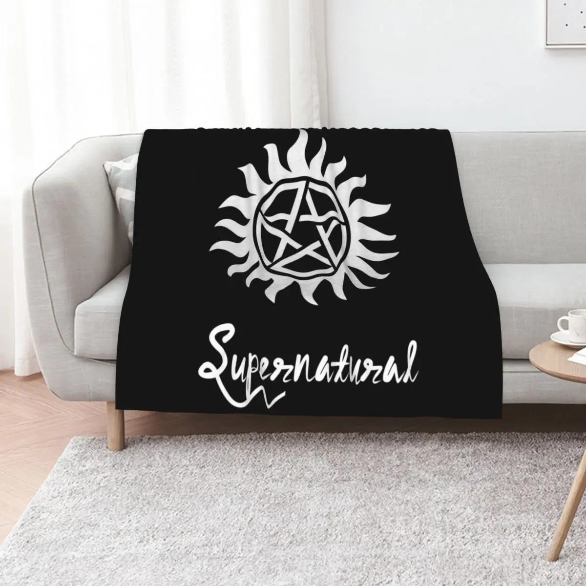 supernatural wall art Throw Blanket Soft Bedroom Blanket for Night Sleeping