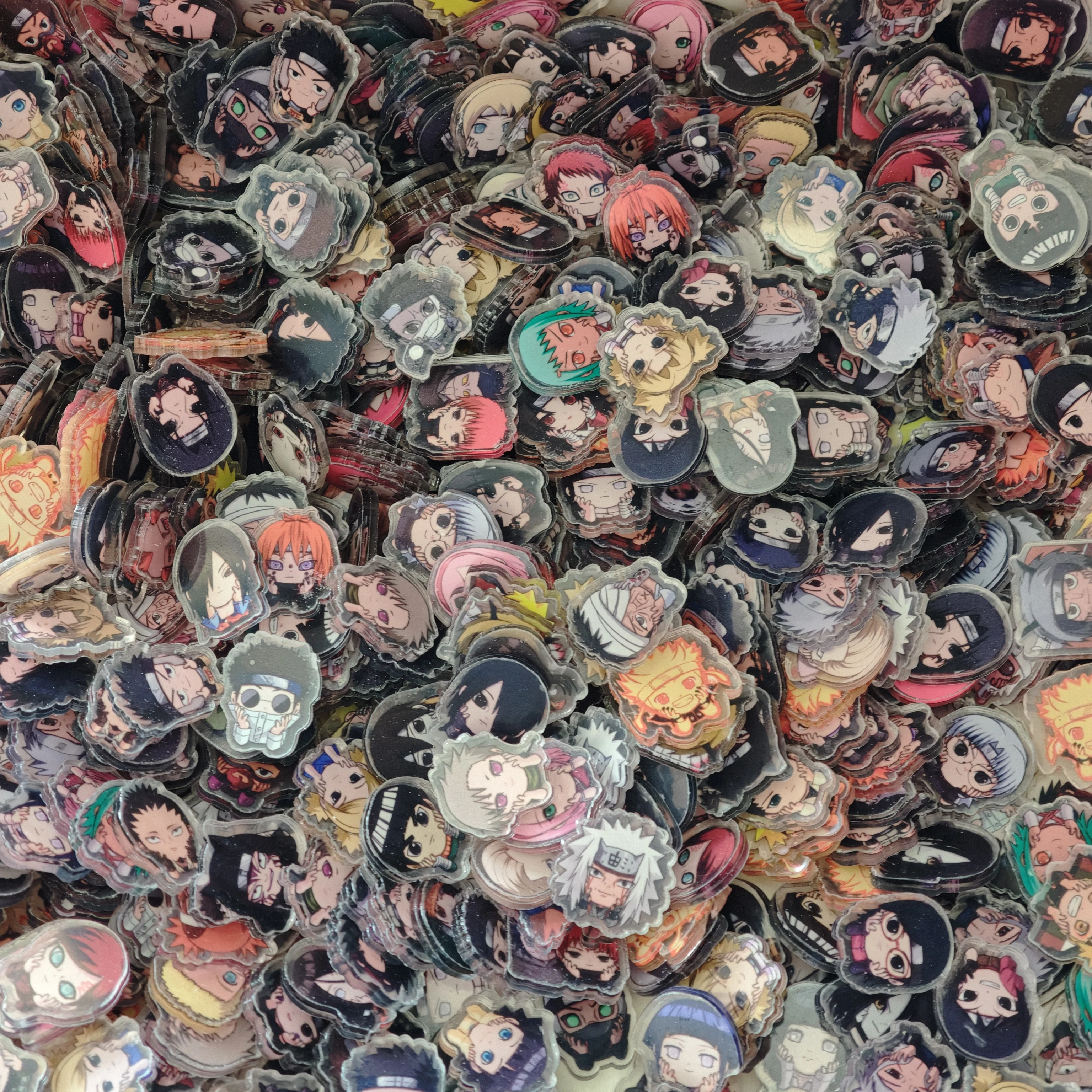 50 Stück/Set Naruto Anime Harz-Accessoires, niedliche Bilder, laminiert, Acryl-Creme-Kleber, Handyhülle, Kühlschrank, DIY-Geschenk-Aufnäher – Detail 10