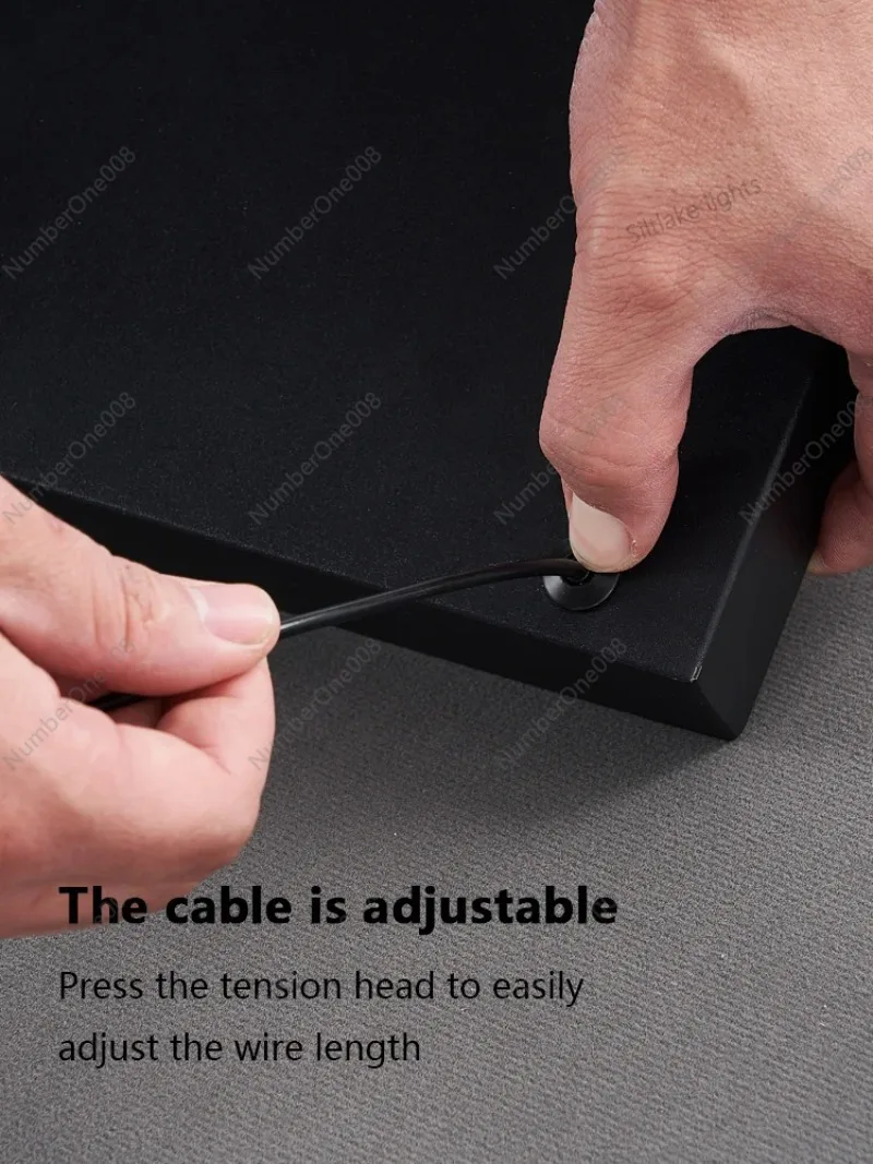 ثريا مطعم جديدة حديثة وبسيطة لطاولة غرفة الطعام وأضواء شريطية طويلة ومصابيح متدلية بتصميم إبداعي