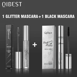 4D Black Mascara And Diamond Glitter Mascara Set Waterproof Eyelashes Curls Extension Makeup Long-lasting Lengthens Eyelash Kits